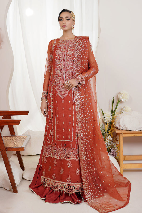 Maryams - Anu Unstitched 3PC Embroidered Organza Luxury Pakistani Dress