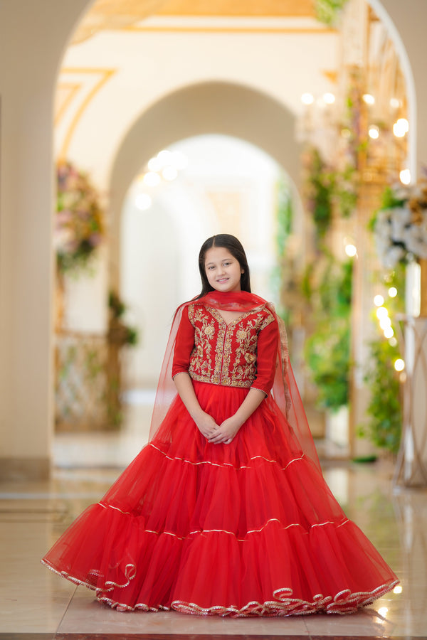 Fairy Queen - Anarkali Eastern Wear Lehnga Choli for Girls