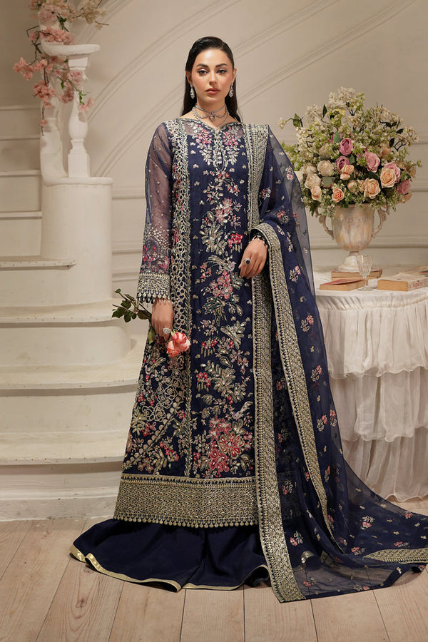 Maryams - Naqsh Unstitched 3PC Embroidered Organza Luxury Pakistani Dress
