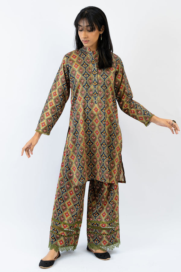 Meerak - Mosaic-2Pc-Pret Cotton Lawn  Pakistani Dress