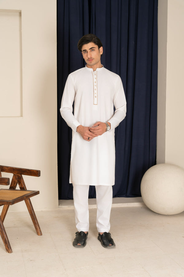 Sarkhail - MEN'S PAKISTANI SHALWAR KAMEEZ - SUMMER FIT FOR MEN Unstitched & Stitched
