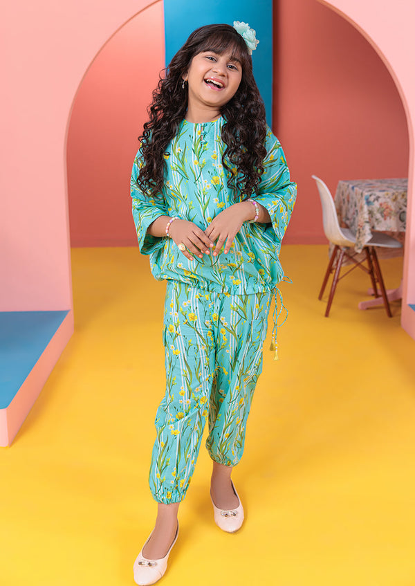 Bonanza Satrangi - Sky-Blue-Lawn-2 Piece (GPS25P2012)