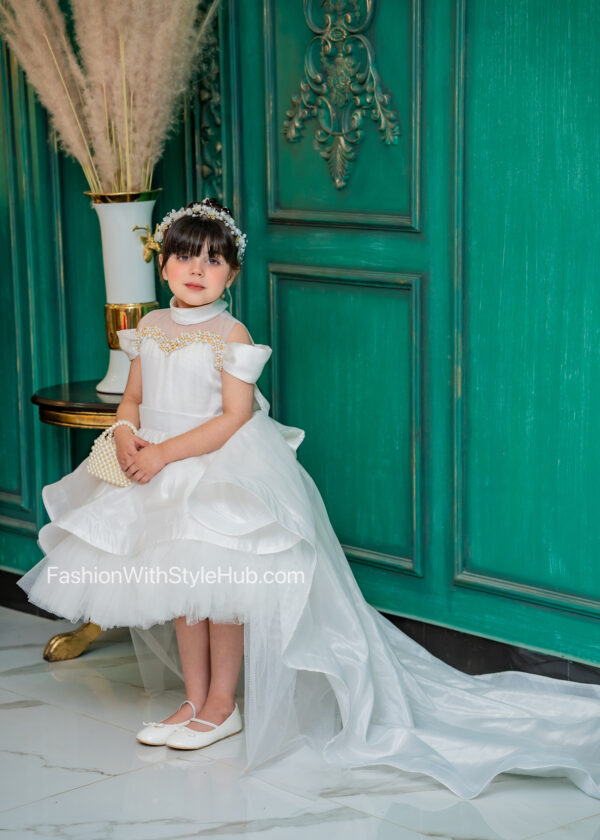 Fashion With Style Hub - Zarpash Frock Kids Party Wear Dress