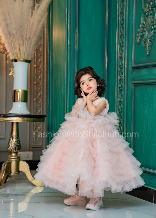 Fashion With Style Hub - Avilina Frock Kids Party Wear Dress