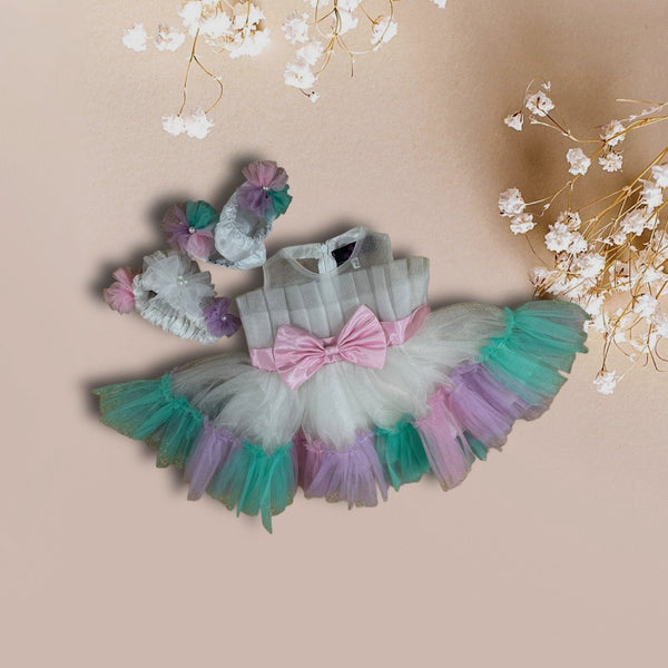 Fairy Tale - Mini unicorn Festive Wear Dress
