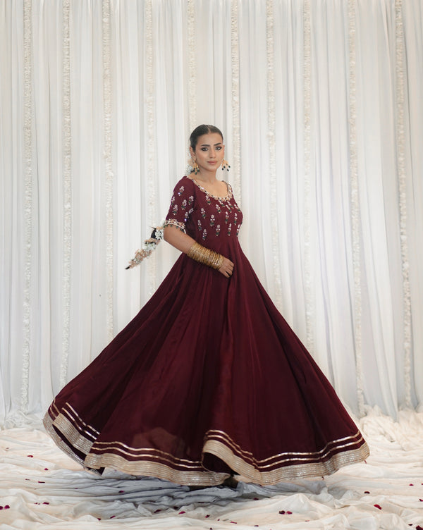 Fatiqa Shazib - SALONI 3 Piece Stitched Grip Silk Eastern Wear