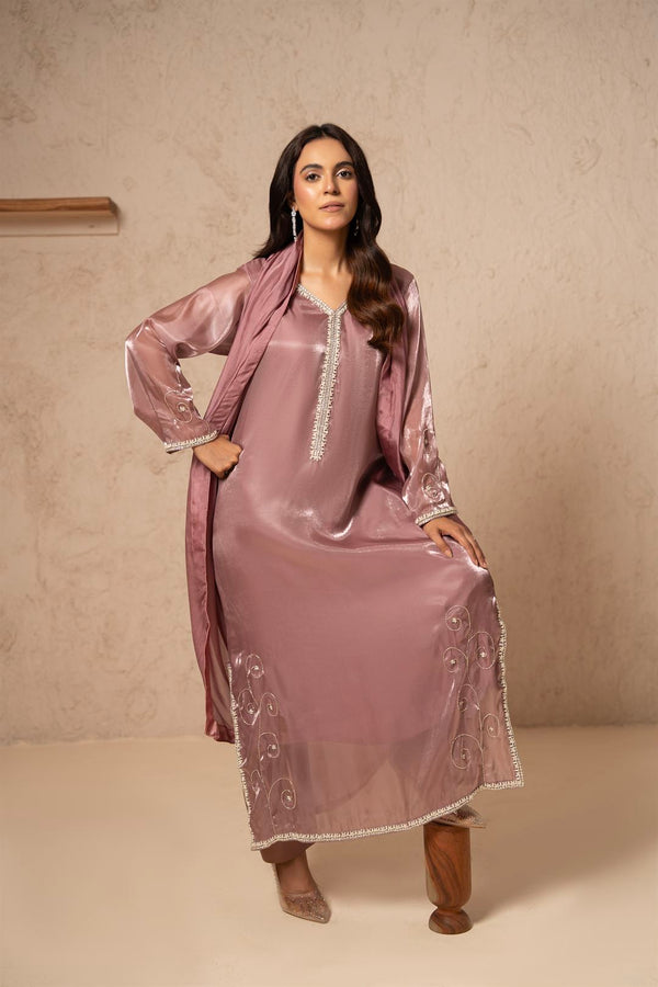 Desi Stitch - Zarmin_mauve Eastern Wear Pakistani Dress