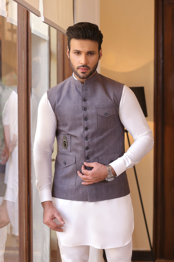 Edge Republic - ER WC 1057 Grey 3p Waist Coat