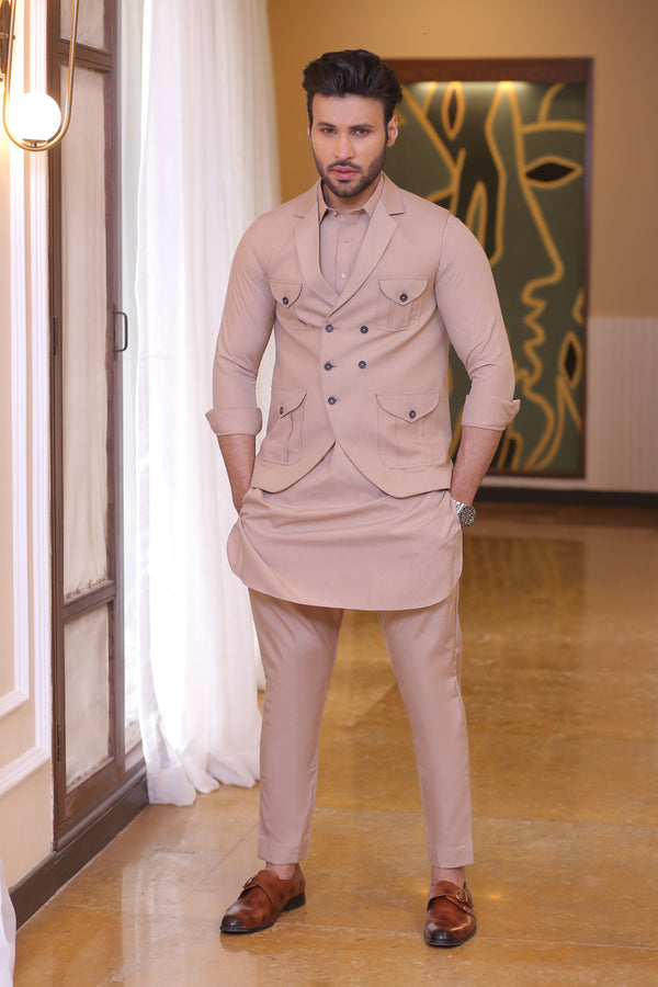 Edge Republic - ER WC 1054 Beige Waist Coat