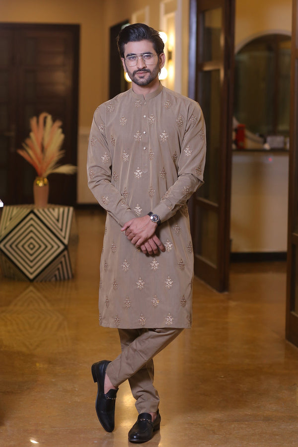 Edge Republic - CK 731 Brown Kurta And Pajama
