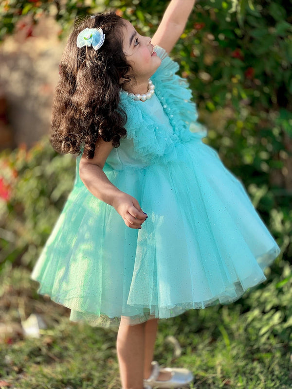 Fairy Tale - Blue Butterfly Festive Wear Dress