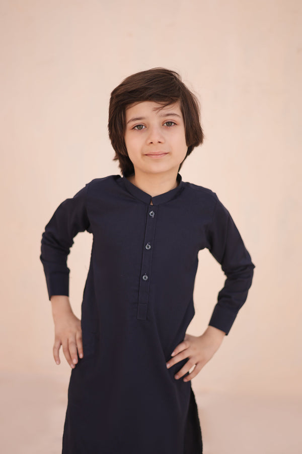 Hassanjee - Midnight Blue Kurta Trouser KT 26