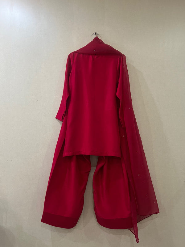 Fatiqa Shazib - LAAL JORA 3 Piece Stitched Raw Silk Eastern Wear