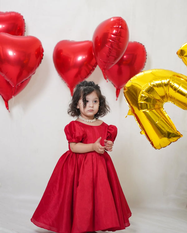 Fairy Tale - Blush Red Festive Wear Dress