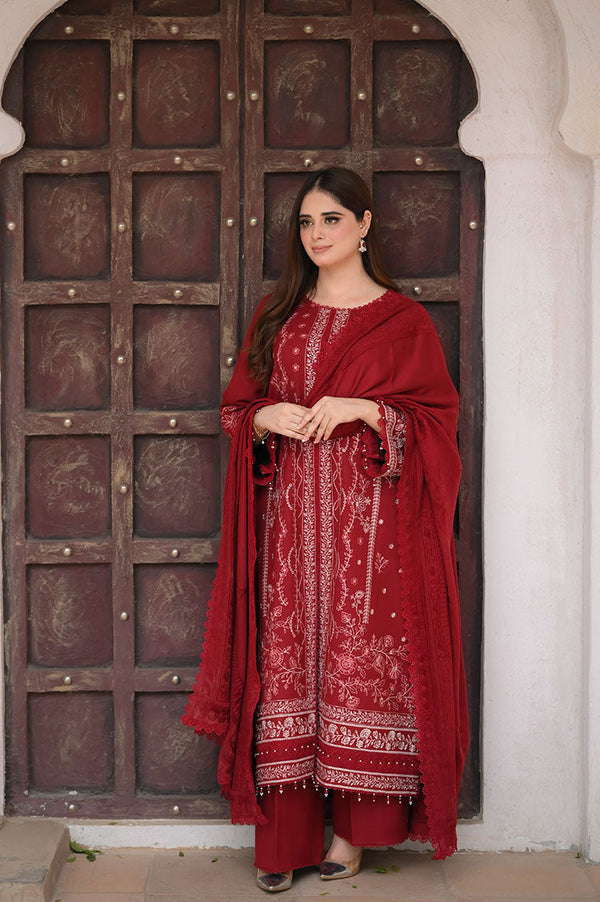 Libaas By Nawaz Fabrics -  3 Piece LNF-72 URBAN RED