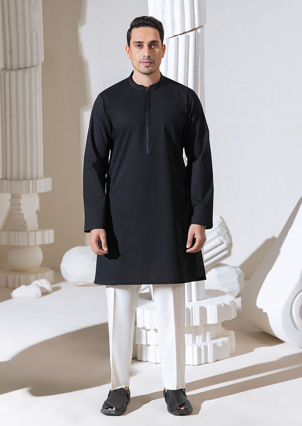 Bonanza Satrangi - BLACK-BLENDED-KURTA - (M25KUE1038)