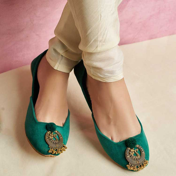 Dazzle By Sarah - Jodha (Green) Flat