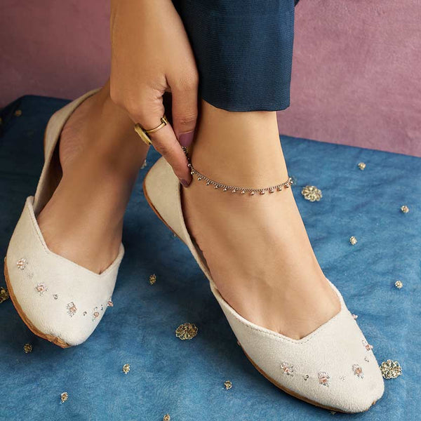 Dazzle By Sarah - Shiza (Off White) Flat