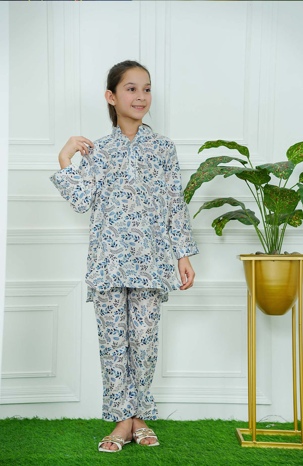 Amna Khadija - Print Play Lawn 2 Piece White D-05