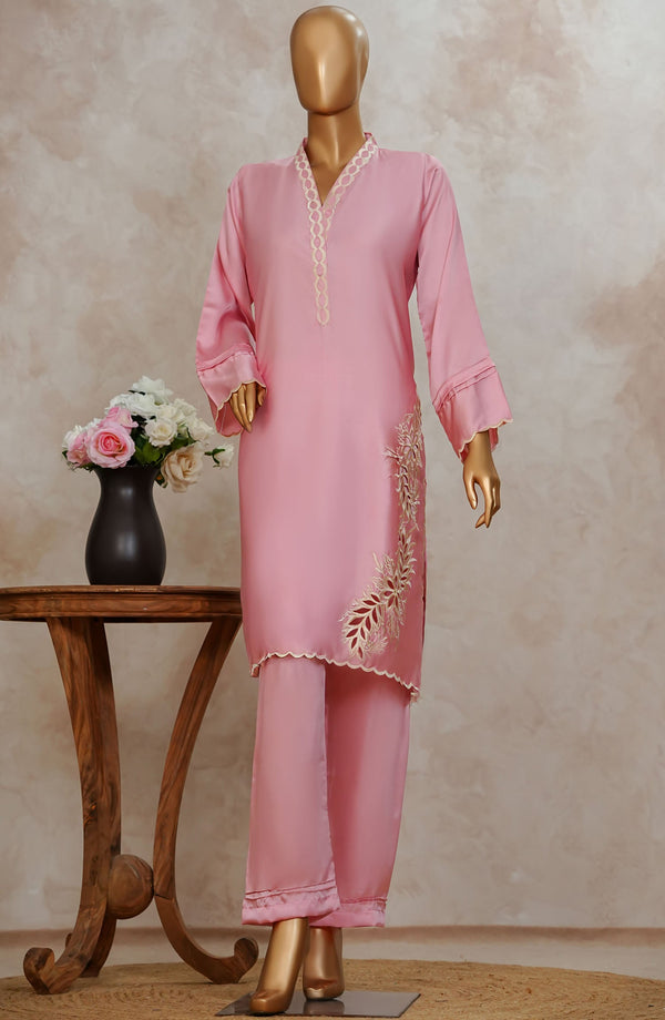 Amna Khadija - Marlene   Embroidered Silk Stitched 2 Piece Suit Festive Collection 2025 Vol-02 D-15 Pink