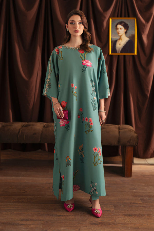 Sheenora - 3 Piece Teal Elegance Pakistani Dress
