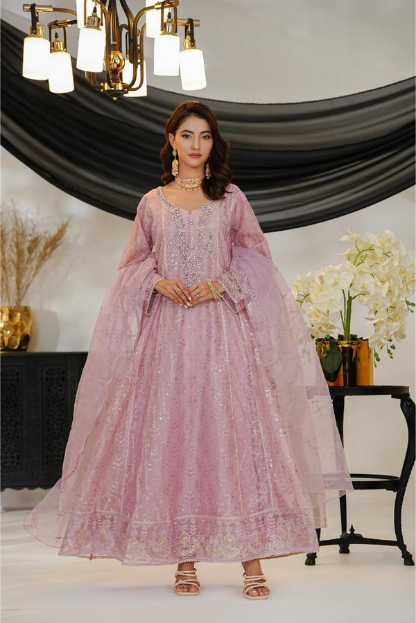 Al Siyaab - 3 Piece Roshni Lilac Pakistani Dress