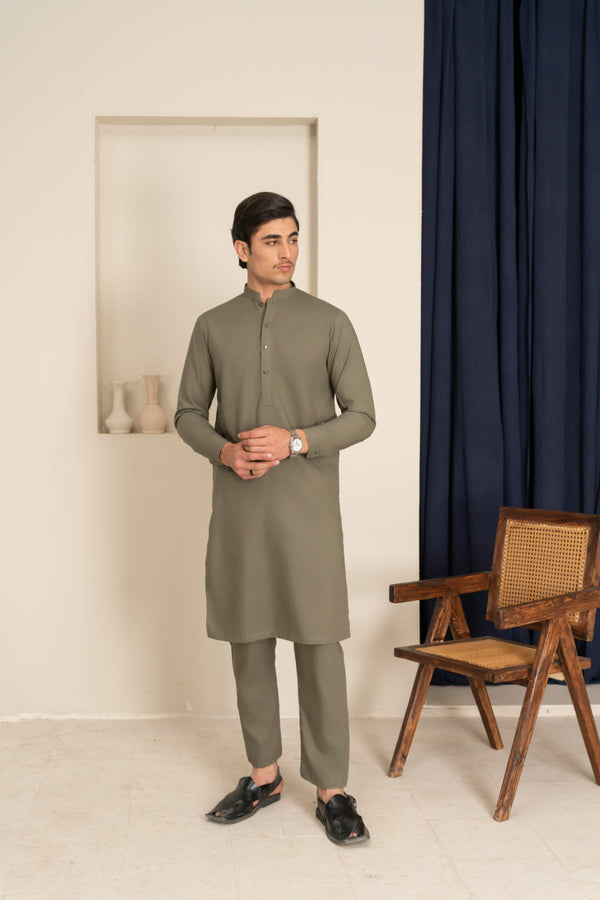 Sarkhail - MEN'S PAKISTANI SHALWAR KAMEEZ - SUMMER FIT FOR MEN Unstitched & Stitched