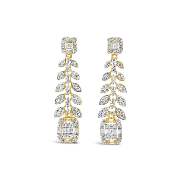 Zircon Chandelier Earrings
