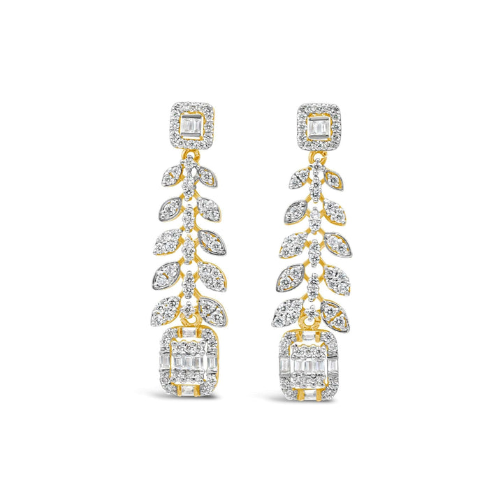 Zircon Chandelier Earrings