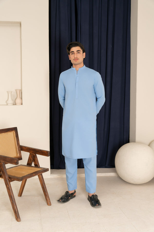 Sarkhail - MEN'S PAKISTANI SHALWAR KAMEEZ - SUMMER FIT FOR MEN Unstitched & Stitched
