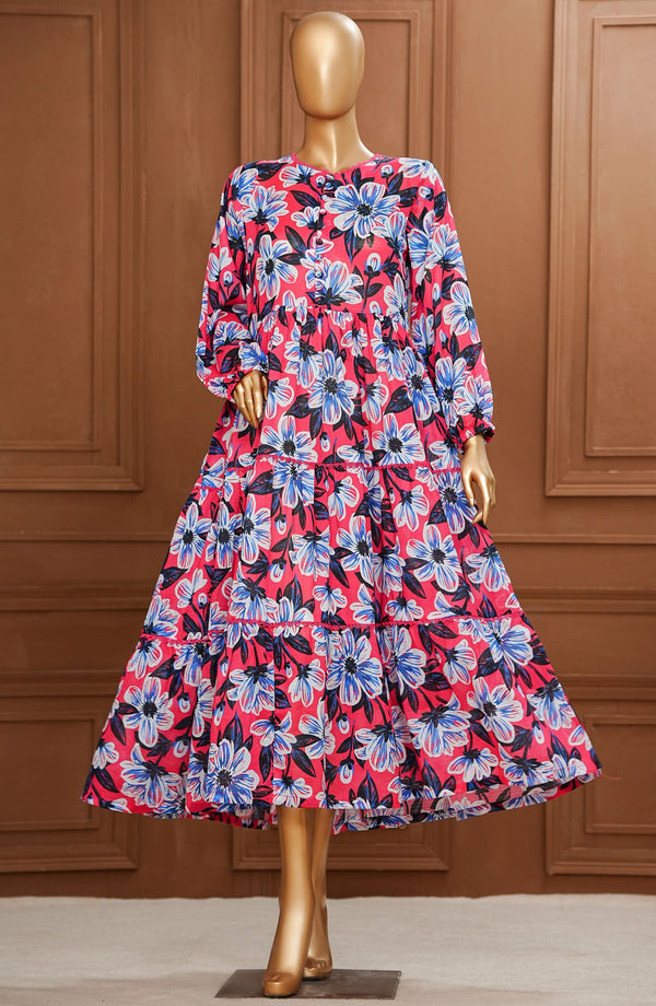 Amna Khadija - Quadra Floral   Pret Long Frock Collection 2025 Vol-06 D-19