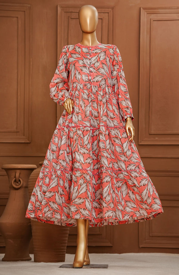 Amna Khadija - Quadra Floral   Pret Long Frock Collection 2025 Vol-06 D-21