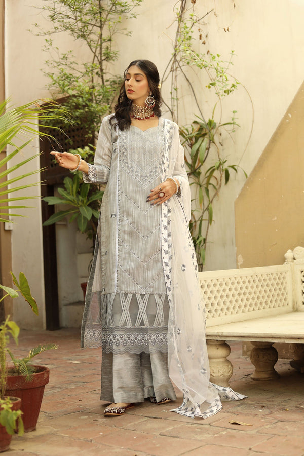Noorangi - Unstitched Festive Raina Pakistani Dress