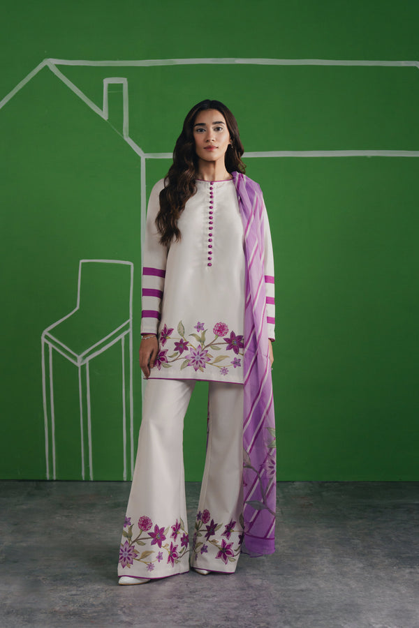 Jahaan - Lilly 3PC Stitched Winter Semi Formal  Dress