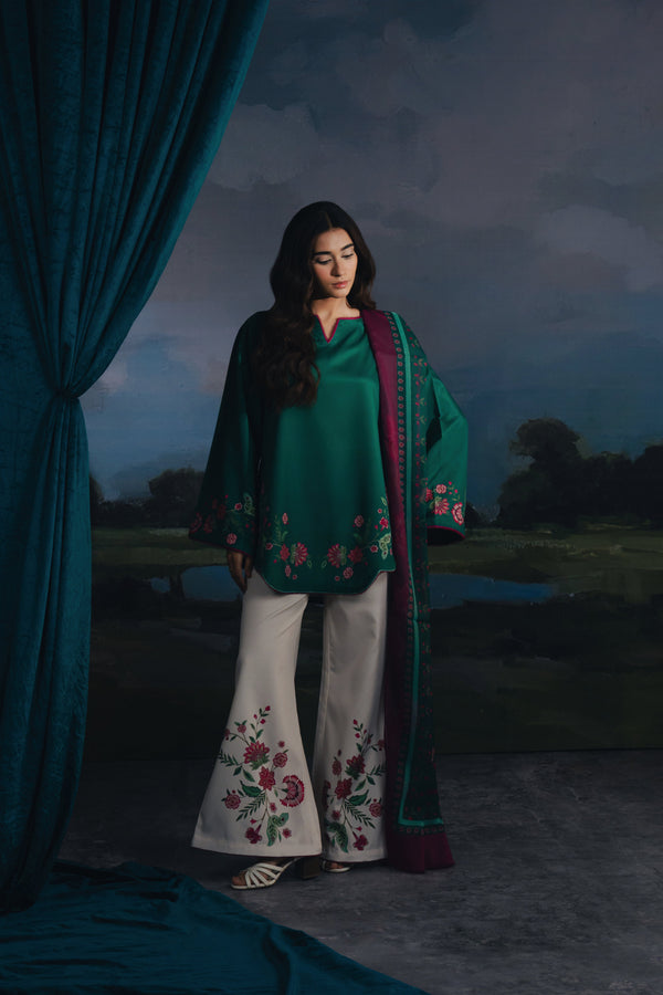 Jahaan - Ivy 3PC Stitched Winter Semi Formal  Dress