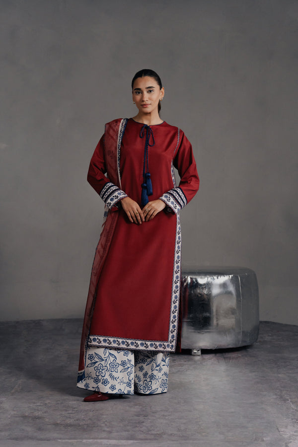 Jahaan - Aurora 3PC Stitched Winter Semi Formal  Dress