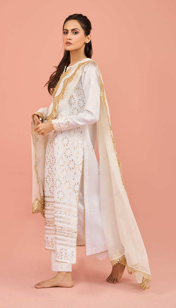 Tara -Shamiyana (With Trouser) Pakistani Eastern Wear Dress For Women