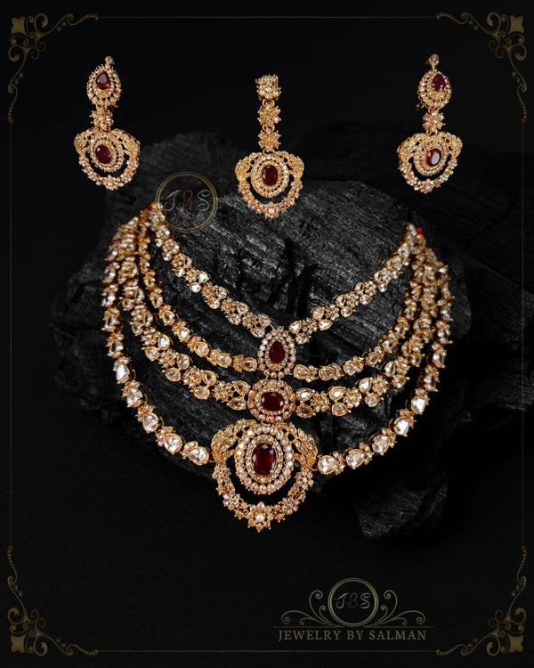 JBS - Handcrafted Neckless Set, Luxury Traditional Indian / Pakisatni Jewellary for Women