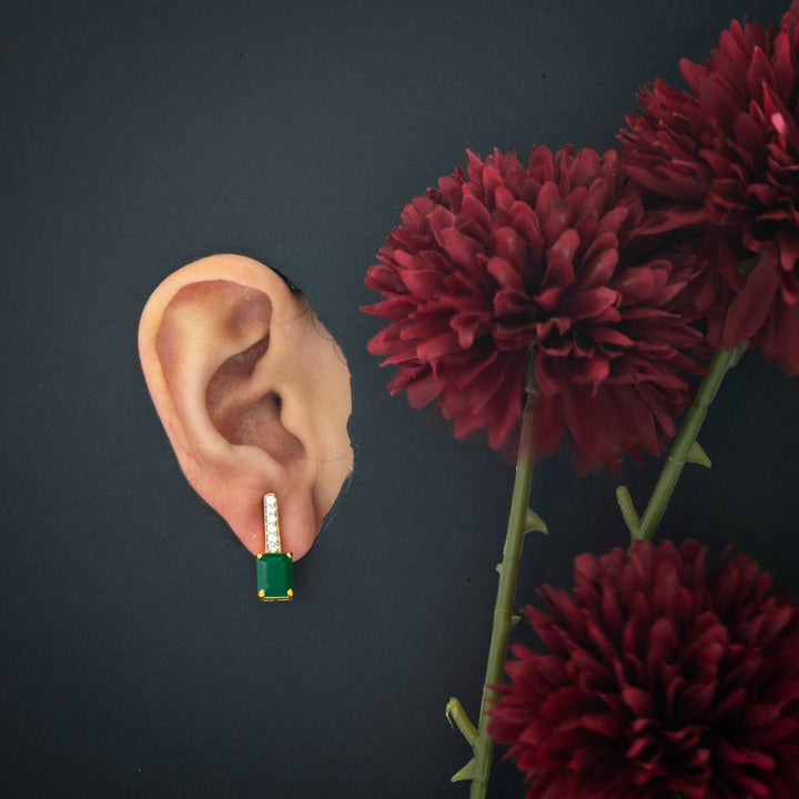 Cubic Drop Earrings