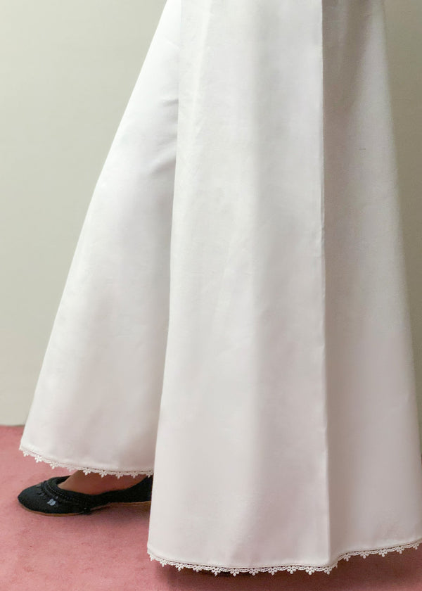 Tara -Culotte (White) Pakistani Eastern Wear Dress For Women
