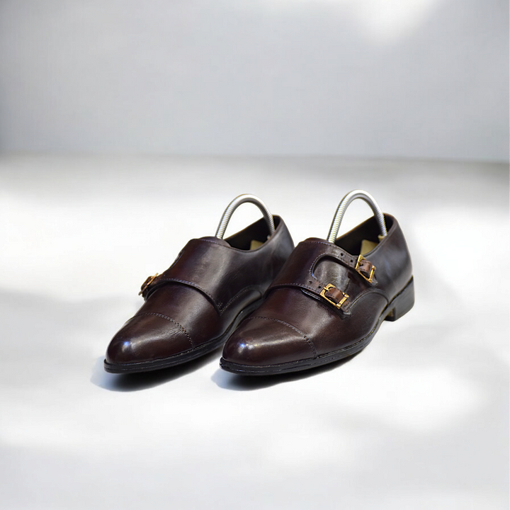 monk shoes men brown