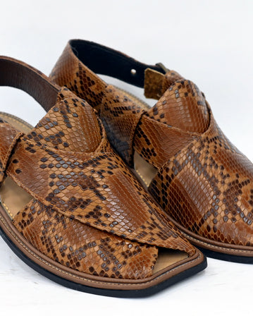 Peshawari - Snake Peshawari Handcrafted Traditional Mens Footwear