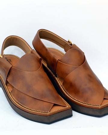 Peshawari - Shaded Kaptan Handcrafted Traditional Mens Footwear